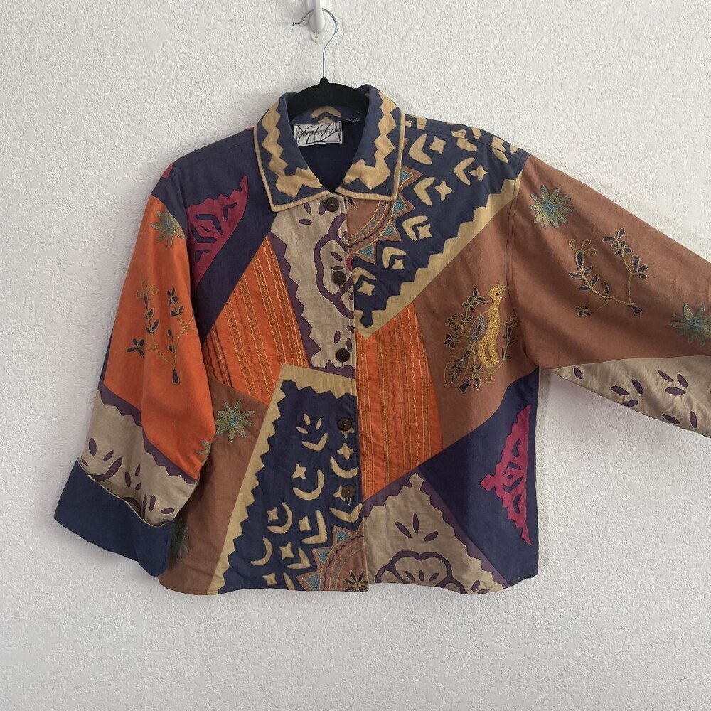 Vintage Silver Stream Patchwork Jacket - Picture 2 of 8